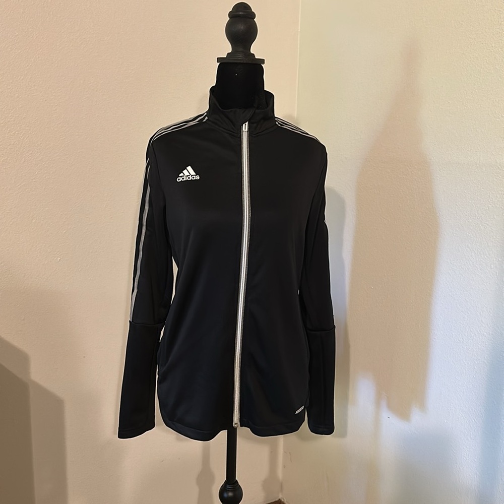 New Adidas track jacket in black size small